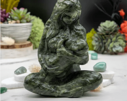 Mother and Child Carving